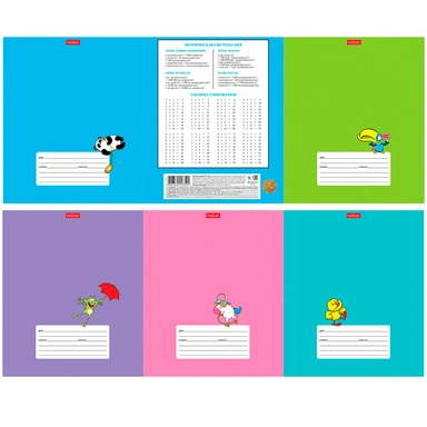 Тетрадь 18 л. клетка Забавные зверушки 18Т5тВ1 Hatber