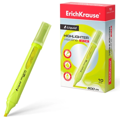 Текстовыделитель желтый Liquid Visioline V-14 Neon 56027 /Erich Krause/