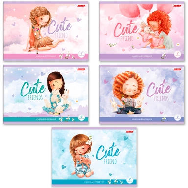 Альбом для рисования 8 л. А4 Милые друзья 8АЛСК4_1_3_9 000684 SVETOCH