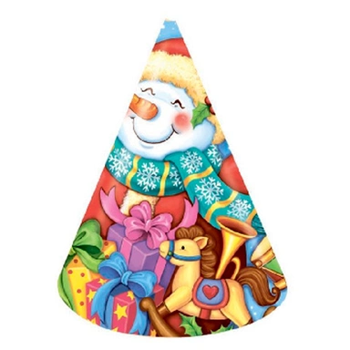 Колпак Снеговик 6шт 6020262