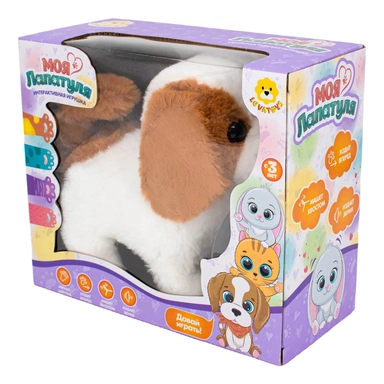 Собака Levatoys MK008-11 Моя лапатуля на батарейках в кор.