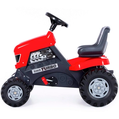 Пушкар Каталка,трактор с педалями Turbo (Красная) от 1 года до 30 кг