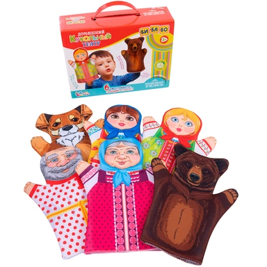 Кукольный театр Маша и медведь 6 кукол-перчаток 04137