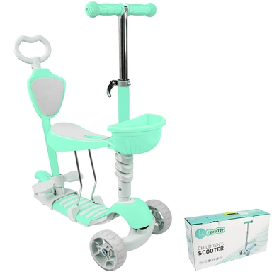 Самокат каталка трехколесная  зеленый 318