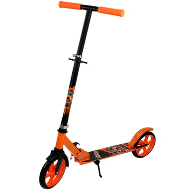 Самокат детский от 8 лет,двухколесный,Оранжевый от 8 лет до 100 кг