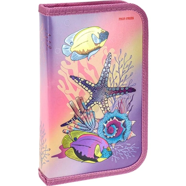 Пенал 1-секц, большой РЫБКИ И КОРАЛЛЫ 190х115 ПН-4956