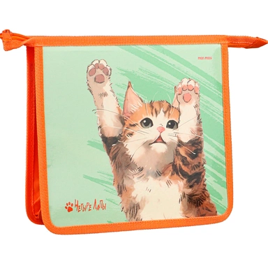 Папка для тетрадей на молнии А5 ЧЕТЫРЕ ЛАПЫ ПТ-2227