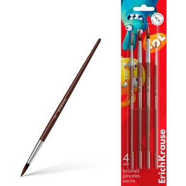 Набор кистей пони 4 шт. 61856 ErichKrause Jolly Friends