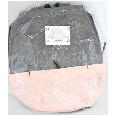 Рюкзак молодежный  35х24х12см серый-розовый 141V-480-1