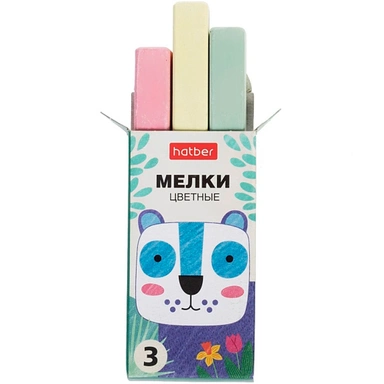 Мел цветной 3шт Нарисуй-ка!  ML_082950 Hatber
