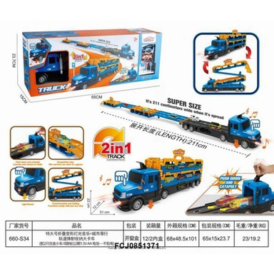 Автовоз 660-S34 трансформация в трассу, звук в кор.