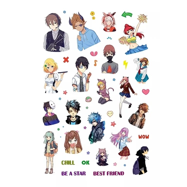 Наклейки ANIME STARS мятная обложка 978-5-00241-001-9