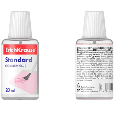 Клей канцелярский 20 мл. EasyStick с кисточкой 48706 /Erich Krause/