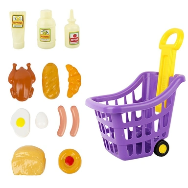 Корзина для супермаркета с продуктами 13 предметов