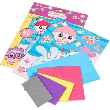 Набор для творчества Аппликация объемная из эва 17*23 см Малышарики МУЛЬТИ АРТ EVAMBIG-115384