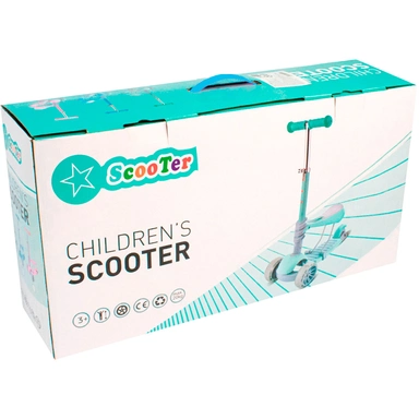 Самокат - каталка трехколесная, светящиеся колеса 141V-641