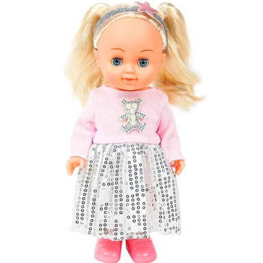 Кукла Карапуз Y25D-POLI-27-21-RU 25см, закр. гл., АБВГДЕЙКА песня акс. в ассортименте