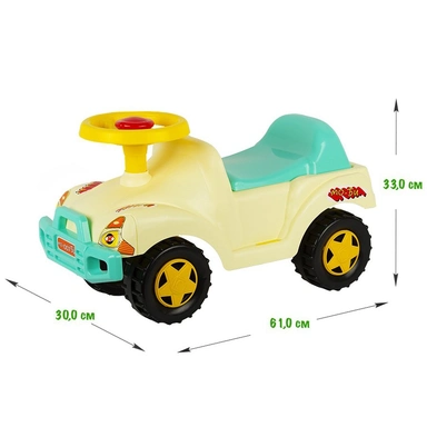 Машинка толокар, Каталка бежевый до 30 кг