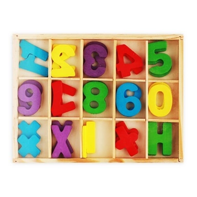 Деревянный счетный материал Учимся считать. Математика ИД-7016