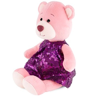 Мишка Молли в Платье с Пайетками 21 см  RM-M008-21