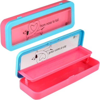 Пенал пластик Такса-сердце 65334