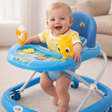 Ходунки Карусельки 7 колес музыкальные игрушки синий колеса силикон 801