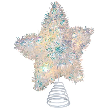 Звезда на батарейках с мишурой 25*30 см FG250327565C-2