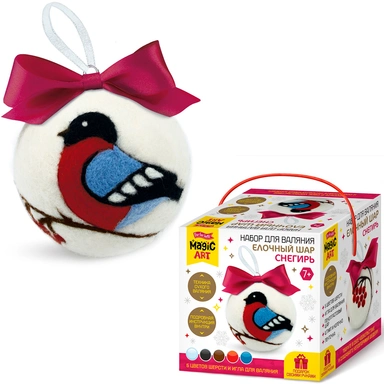 Набор ДТ Набор для Валяния. Елочный шар Снегирь 05455