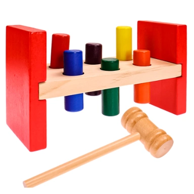 Деревянная Стучалка с молоточком ИД-5888