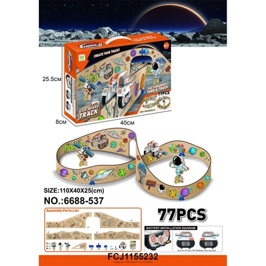 Автотрек 6688-537 бортовой Раскрась сам в коробке