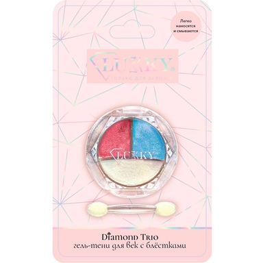 Гель-тени д.век с блёстками 3 цвета Color Pastel аппликатор,3,6гр Т26737