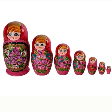 Деревянная матрешка 7 в1 расписная Р-45/757