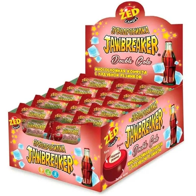 ЗУБОДРОБИЛКА Double Cola многослойная конфета с надувной резинкой 14,6г цена за шт(50шт в уп)КТ93699