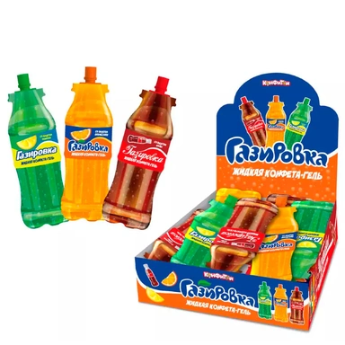 КОНФИГЕЛЬ Газировка жидкая конфета-гель 20г цена за 1 шт (24 шт в упак) КТ95330