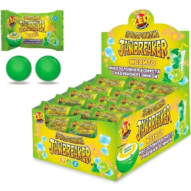 ЗУБОДРОБИЛКА Манго-Танго многослойная конфета с кислой пудрой и надувной резинкой 8,5г цена за 1шт (50шт в уп) КТ93894