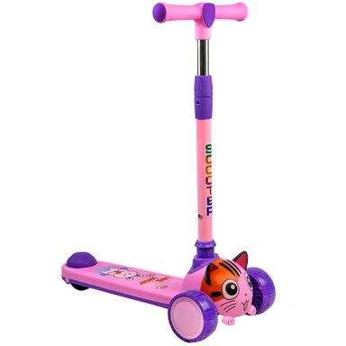 Самокат трехколесный детский, Розовый от 3 лет