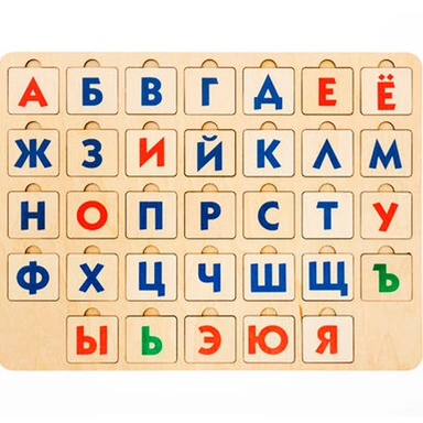 Деревянная игра развивающая Азбука 1 00744