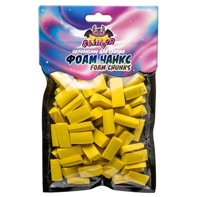 Наполнение для слайма ФОАМ ЧАНКС Foam Chunkc Желтый SSS30-15 ТМ Slimer СТОК
