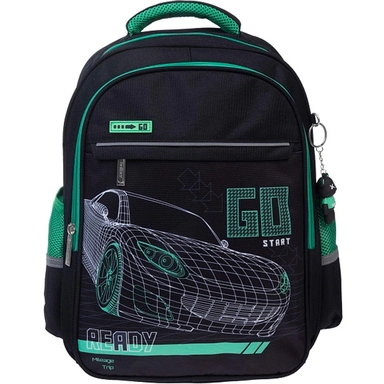 Рюкзак LIGHT На старт! 38х29х14,5см нагрудная стяжка светоотраж.2 отдел.3 карм. NRk_15125 Hatber