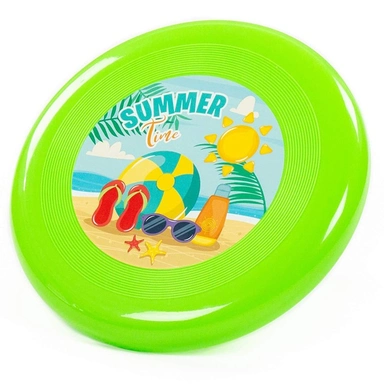 Тарелка летающая 225 мм. зеленая 90034 П-Е /15/