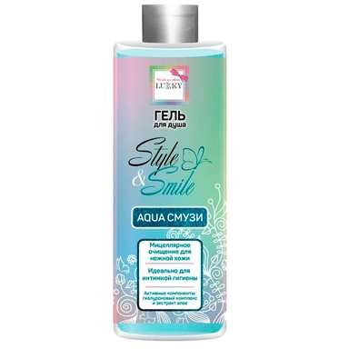 Гель для душаAquaСмузи мицеллярное очищение для нежной кожи,с гиалуроновым комплексом 250 мл Т22878 Lukky StyleSmile СТОК