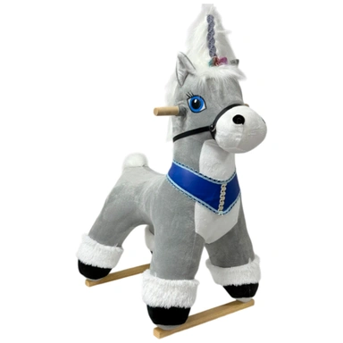 Качалка Лошадка  Лючия, музыкальная серый 98070801