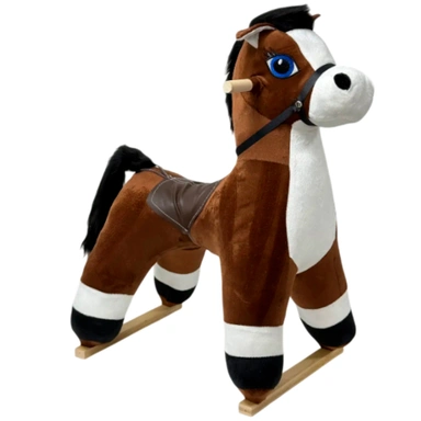 Качалка Конь Вегас музыкальная коричневый 98070605