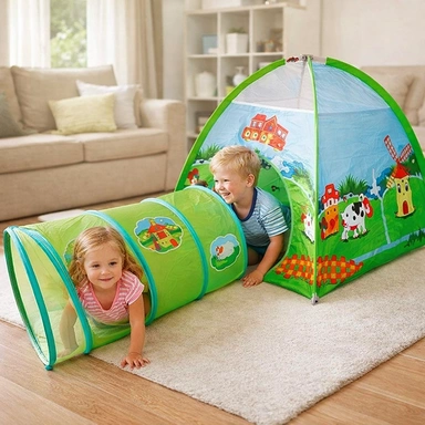 Домик игровой нейлон с тоннелем в сумке