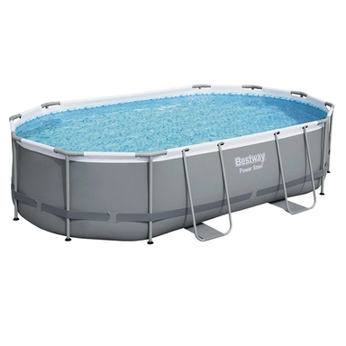 Бассейн каркасный овал 56448 Oval Shape 488х305х107см, с набором