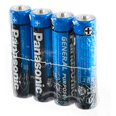 Элемент питания R03BER/4PR Panasonic (4шт) R 3 б/б 4S Purpose /цена за упак/
