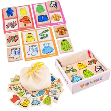 Деревянное Лото Одежда 24 дет. 1-77