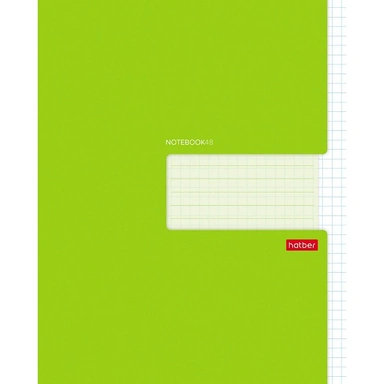 Тетрадь 48 л. клетка Зеленая 48Т5В1_27563 Hatber