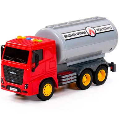 Автомобиль МАЗ с цистерной инерционный со светом и звуком (в коробке) 94063 П-Е /8/