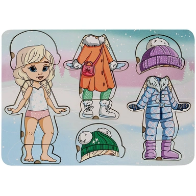 Деревянная Игра Одевайка Снежана (зима) ОА-00000112 /Арбо/